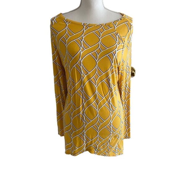 Zenergy by Chicos Long Sleeve Top Size 1 Medium - Picture 1 of 5